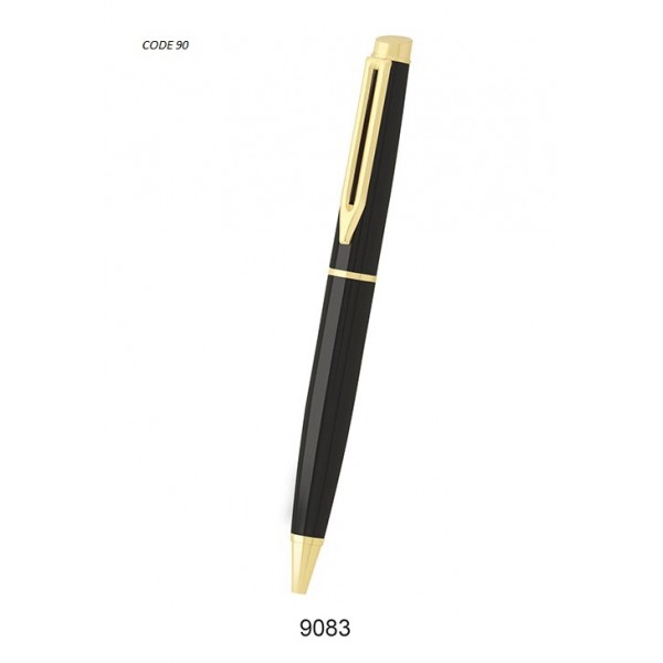 Sp Metal ball pen with colour black grip golden *